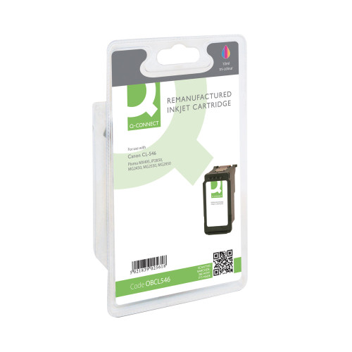Q-Connect Remanufactured Inkjet Cartridge Colour Compatible With Canon CL-546 CL-COMP
