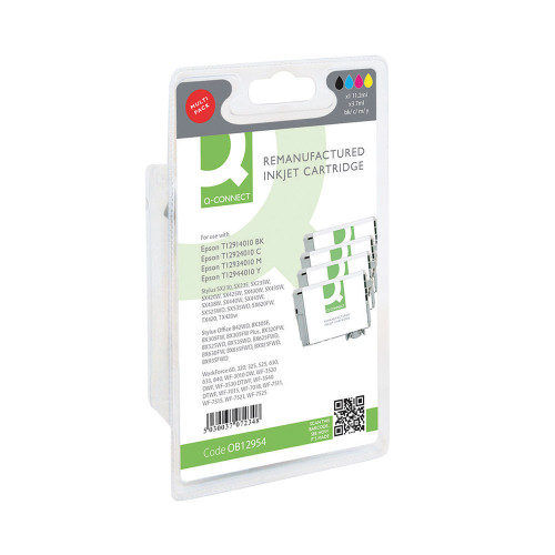 Q-Connect Epson 29XL Remanufactured Inkjet Cartridge High Yield CMYK Multipack T299640-COMP