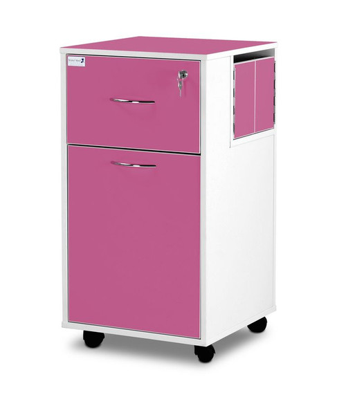 Upper Section, Lower Drawer with Recessed Shelf, Purple