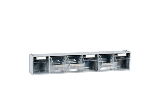 Six Compartment, Stainless Steel