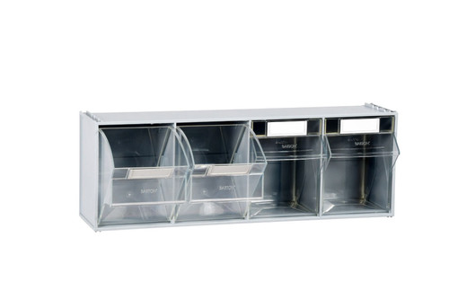 Four Compartment, Stainless Steel