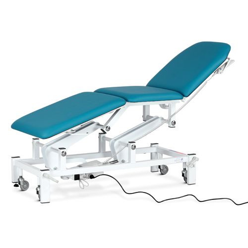 Examination & Treatment Couch, Three Section Hydraulic, Aquamarine