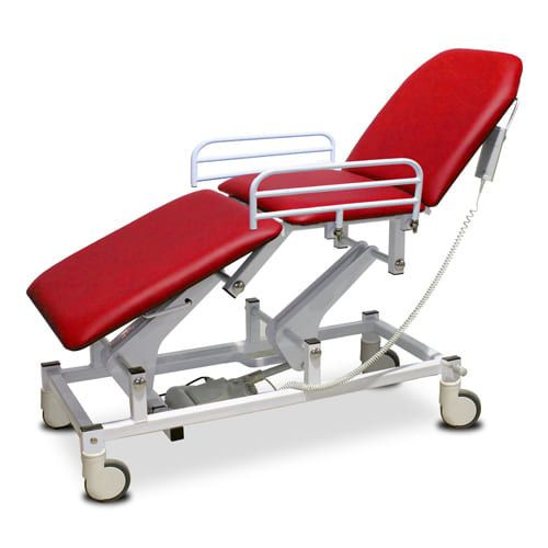 Electric with Electric Backrest, Foot Switch, Flame Red
