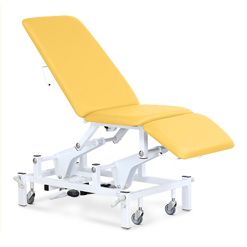 Examination & Treatment Chair, Drop End, Three Section Electric, Foot Switch, Sunflower