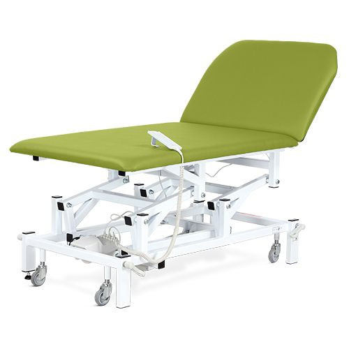 Examination & Treatment Couch, Two Section, Bariatric,  Electric with Electric Backrest, Hand Switch, Lime