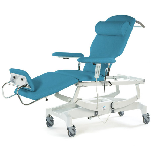 Electric Height, Backrest, Foot Sections & Trendelenburg Tilt, Independent Braking Castors