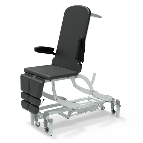 Electric Height & Backrest, Gas Assist Foot Sections - Vinyl Black