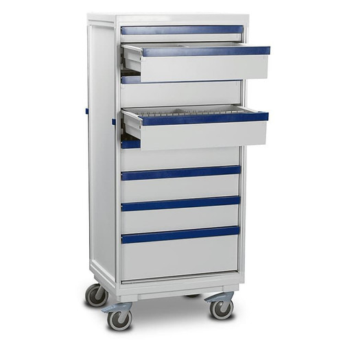 ScanCell Carts - Vario Drawers - 1 Column, 1503mm High, Type B, Kit J