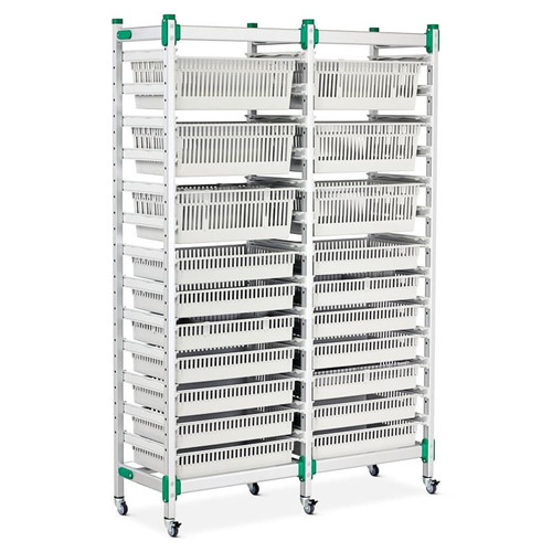 HTM71 Racking, Static, Double Bay, 400mm Insertion