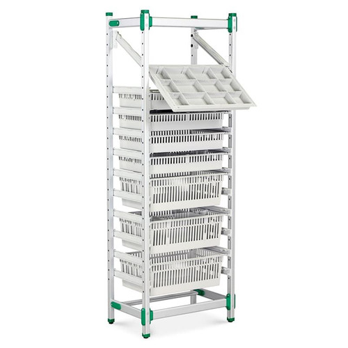 HTM71 Racking, Mobile, Single Bay, 400mm Insertion