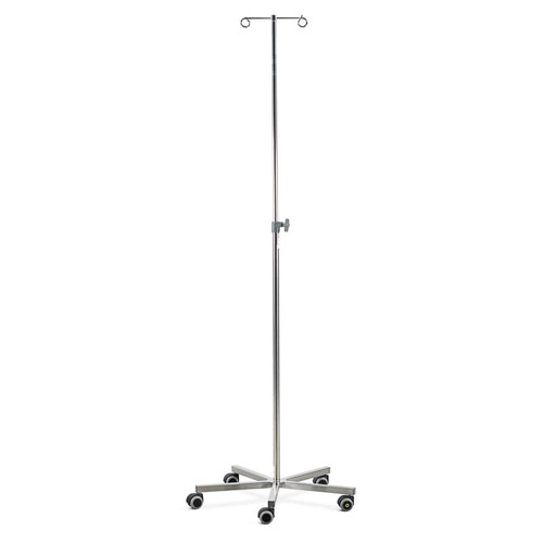 Mobile Infusion Stands - Stainless Steel, Two Hook