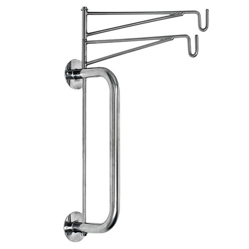 Two Hooks, Wall Mounted Infusion Holder