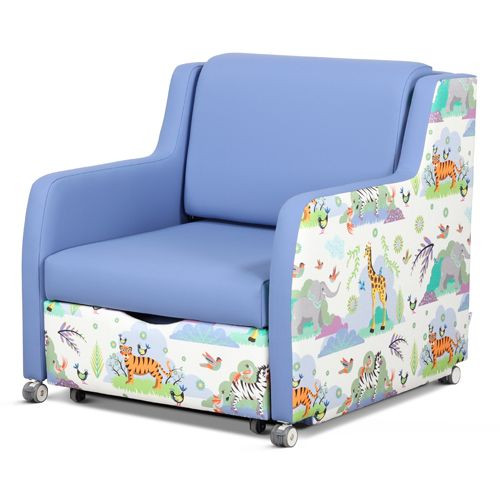 Overnight Chair - Portland,  Three Position, Vinyl Lavendel & Savanna Lavender