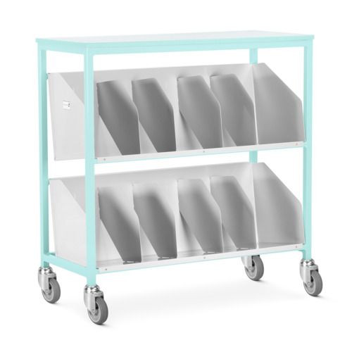 Medical Records Trolleys - Filing, Large - Open Cupboard