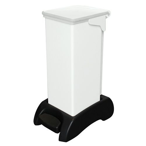 Fixed Body Sackholders - Plastic, Silent Closing, 20 Litre, White Lid