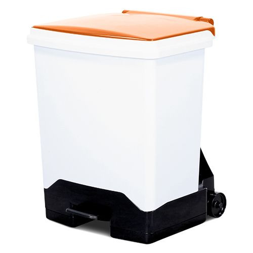 Fixed Body Sackholders - Plastic, Silent Closing, 42 Litre, Orange Lid