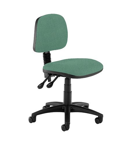 Task Chairs, Operator, Draughtsman, Adjustable Arms - Kingfisher