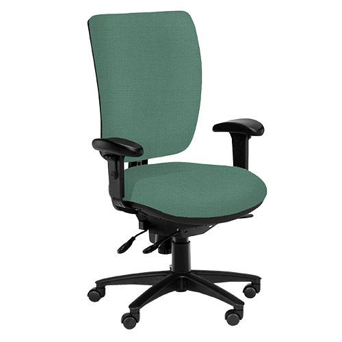 Task Chairs - Ergo, High Back, Adjustable Arms - Kingfisher