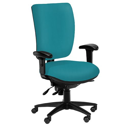 Task Chairs - Ergo, High Back, Adjustable Arms, Headrest - Waterfall