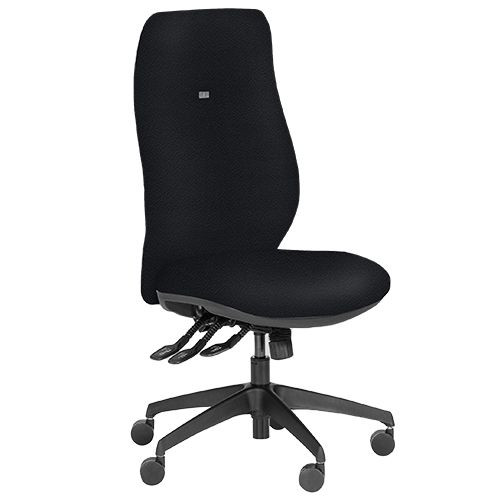 Premium Task Chairs - Executive, High Back, Adjustable Arms - Noir