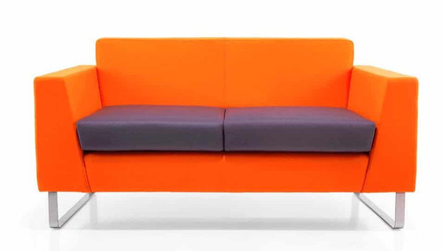 Soft Seating & Reception - Link, Triple Unit, Right Arm - Flame Red