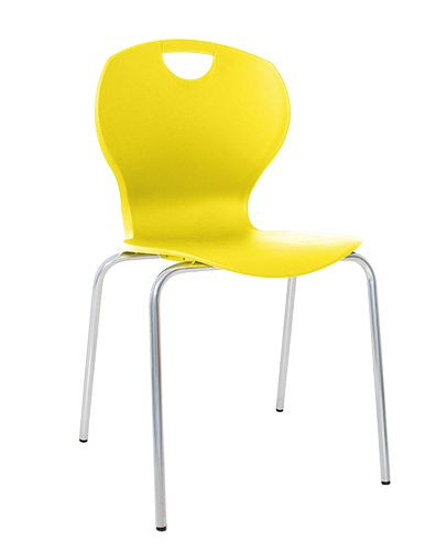 Mata Chair, Four Leg, Plastic Shell, Mango