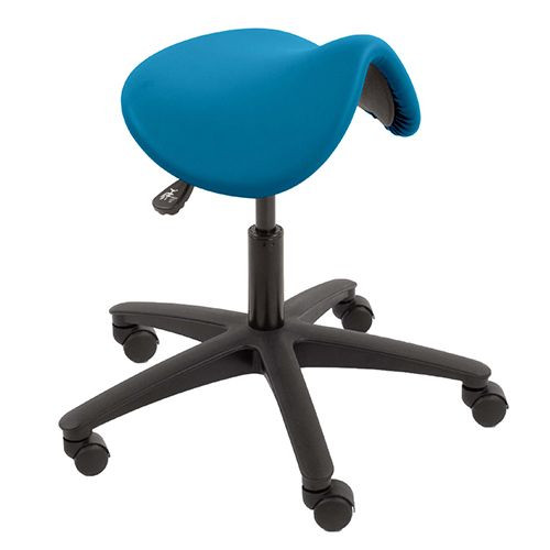 Technical Seating - Saddle Stool, Vinyl - Peacock