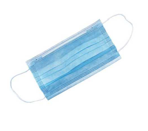 Medline Fluid–Resistant Procedural Face Masks (Type IIR) (Pack of 50)