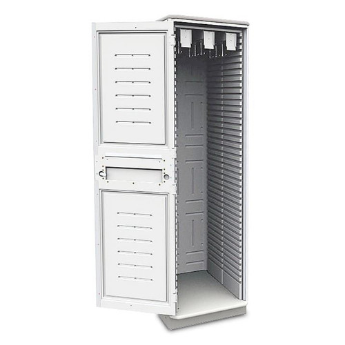 Polymer Mobile & Stationary Catheter Storage Units - Single, Tambour Door, 180 x Catheters
