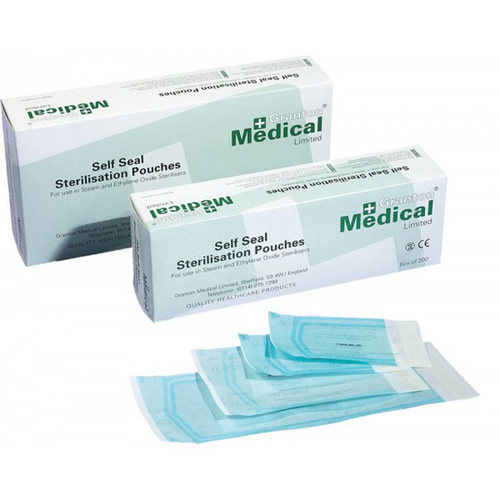 Autoclave Self Sealing Bags (190 x 330 mm / 7.5" x 13") (Pack of 200)