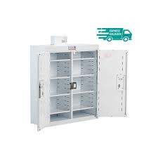 DRUG & MEDICINE CABINET - 800 X 300 X 600MM - NO LIGHT - DEEP SHELVES