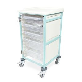 TROLLEY - MEDICAL RECORDS-LARGE - LOCKING DOORS, ELECTRONIC PUSH BUTTON LOCK
