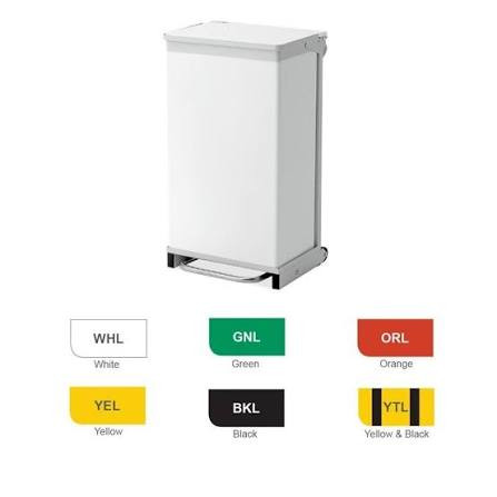 BIN - 75 LITRE - HANDS FREE - RUST FREE - SILENT CLOSING - YELLOW & BLACK LID