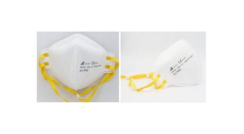 AJ PRO Vertical Flat FFP3 Respirator Mask Headstraps, Vertical Flatfold
