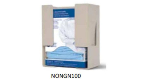 Isolation Gowns Dispenser Grey L 20 cm x W 13 cm x H 25 cm