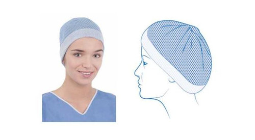 Spunlace Bonnet Blue, One Size Fits Most