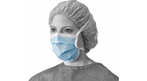 Type II Surgical Facemask White with Pattern