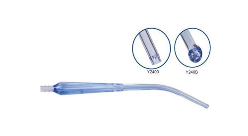 Rigid Suction Cannula Yankauer with Ergonomic Handle Bulbed, 24CH