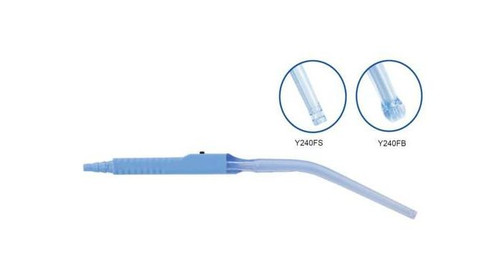 Rigid Suction Cannula Yankauer with On/Off Switch 24 CH, Bulbed