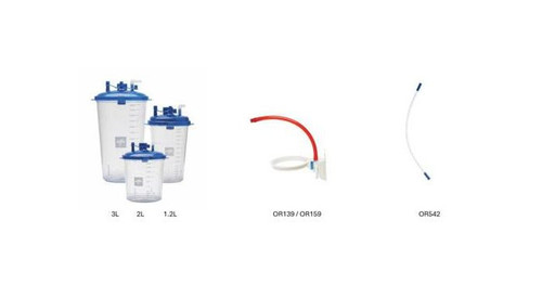 MED-RIGID Disposable Suction Canister 1,2 L