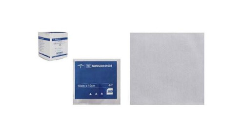 Non-Sterile 4-Ply Non-Woven Gauzes 100/SL (PAPER) 10 x 10 cm