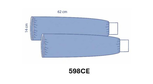 Prevention Plus Sterile Chemotherapy Sleeve with Knitted Cuffs, Paired