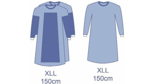 OPS Advanced and OPS UltraGard Surgical Gowns Pack 150 CM XLL