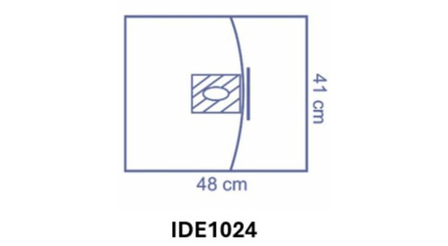 Invisishield Clear Ophthalmic Drape with Aperture Pouch