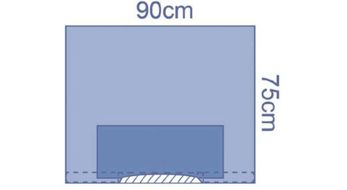 Ultimate Reinforced Drape with Incise Film 90 x 75 cm