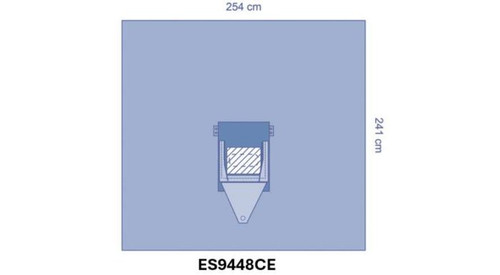 OPS™ Essential Craniotomy Drape with Pouch 28 x 18 CM