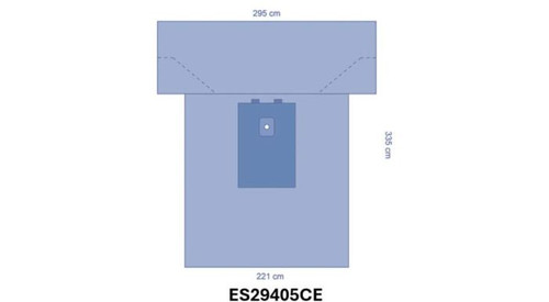 OPS™ Essential Reinforced Extremity T-Drape 221 x 6 CM