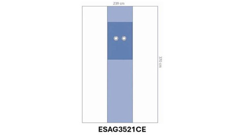 OPS™ Essential Angiography Drapes with 2 Femoral Fenestrations 240 x 370 CM