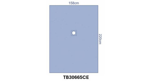 OPS™ Ultimate ENT Fenestrated Drape 1 with Adhesive 158 x 220 CM