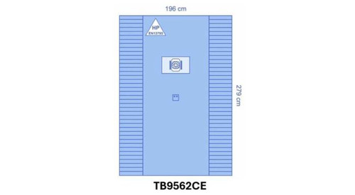 OPS™ Ultimate Ophthalmic Drape with Fenestrated Incise Film and Pouches 196 x 279 CM